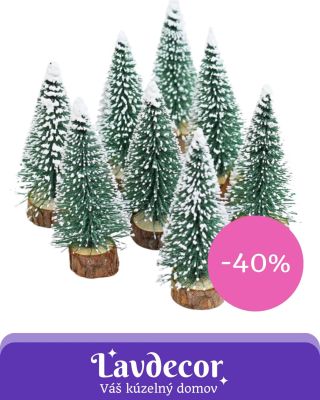 🌲 Zasnežené stromčeky pre zimnú atmosféru Tieto malé dekoratívne stromčeky s jemným “padajúcim” snehom sú ideálne na...