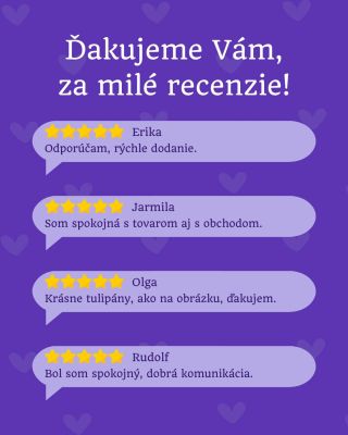 ✨ Ďakujeme, že nás hodnotíte! Vaše milé recenzie nám robia obrovskú radosť a motivujú nás prinášať vám ešte krajšie...